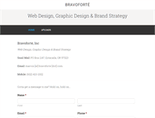 Tablet Screenshot of bravoforte.com
